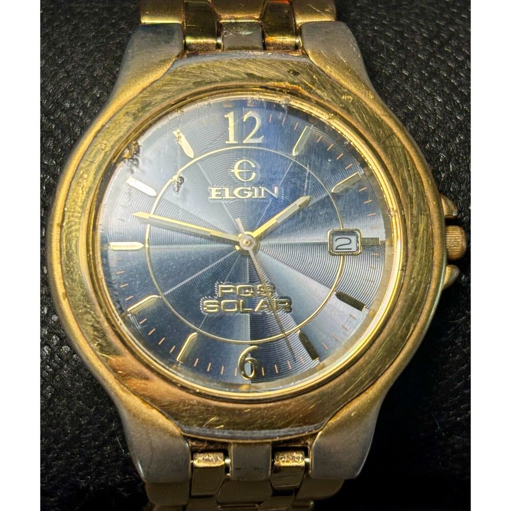 Vintage Elgin PQS Solar Watch